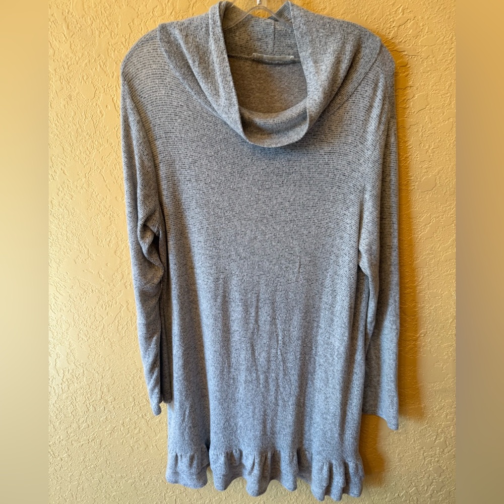 Vine & Love Gray Cowl Neck Sweater